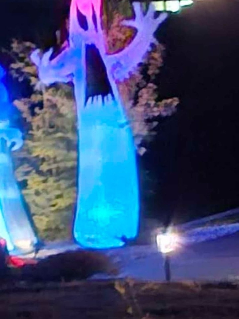 12 FT Giant Light-Up Ghost Halloween Lawn Inflatable